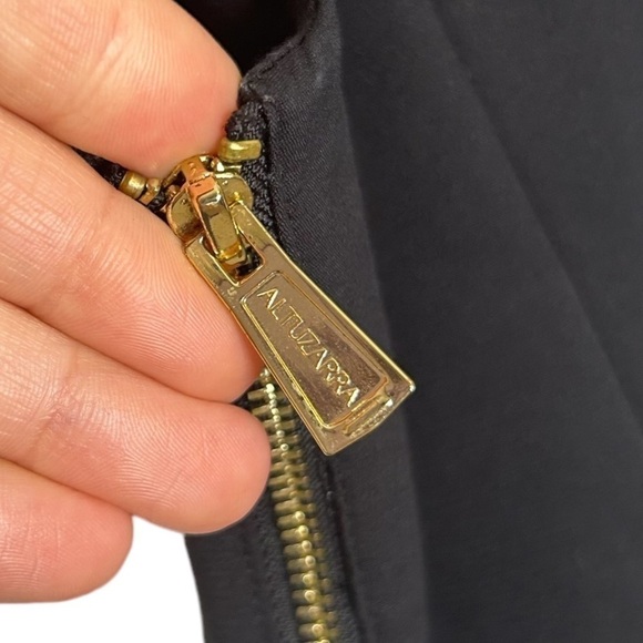 Altuzarra for Target Black Gold Crane Embroidered Tuxedo Style Sheath Dress Sz 4 - Picture 8 of 12